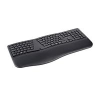 Kensington Pro Fit Ergo Wireless Keyboard, QWERTY keyboard layout, Dual 2.4 GHz and Bluetooth 4.2 technology, Compatible with Chrome OS, macOS and Windows, K75401UK,Black