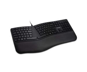 Kensington Pro Fit Ergonomic Wired Keyboard- Black (K75400US)