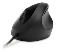 Kensington Pro Fit Ergonomic Wired Mouse - Black (K75403WW) | Sloped body eases wrist strain during long sessions, cushioned thumb rest, quiet clicks, works on Windows and Mac