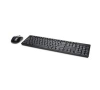 Kensington Pro Fit Wireless Desktop - UK Full-size (100%) Wireless RF Wireless QWERTY Black Mouse included