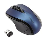 Kensington Pro Fit Wireless Mouse - Mid-Sized 5-Button Optical Home Office Wireless Mouse with Ergonomic Right-Handed Shape and Plug & Play Set Up - Compatible with Windows & MacOS - Blue