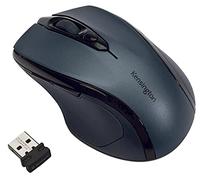 Kensington Pro Fit Wireless Mouse - Mid-Sized 5-Button Optical Home Office Wireless Mouse with Ergonomic Right-Handed Shape and Plug & Play Set Up - Compatible with Windows & MacOS - Grey