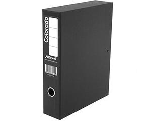 Kensington Rexel Colorado Box Files Foolscap Black,Pack of 5