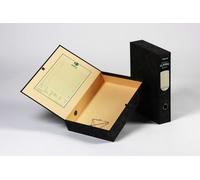 Rexel Classic Foolscap Lockspring Box File Black/Green (5)