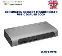 Kensington Thunderbolt 3 Docking Station SD5600T - New - 170W, SD Card Readers, Dual 4K HDMI or DisplayPort, for Mac and Windows (K34009US)