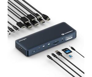 Kensington SD5900T Thunderbolt 4 Displaylink Quad 4K Docking Station for All MacBook M1/M2/M3/M4 and Windows (K35232NA)