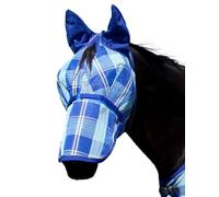 Kensington Signature Fly Mask w/Removable Nose, Soft Mesh Ears & Forelock Opening Size: M-Small Horse Color: 141 - Blue Ice