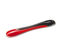 Kensington Slim Duo Gel Keyboard Wrist Rest, 490 x 95 x 18mm, Ergonomic Support for Wrist Strain and Discomfort, Compatible with Low Profile Keyboards, Black/Red (K62442WW)