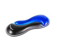 Kensington Slim Duo Gel Mouse and Trackball Wrist Rest, 192 x 72 x 22mm, Ergonomic Support for Wrist Strain and Discomfort, Compatible with Low Profile Mice and Trackballs, Black/Blue (K62439WW)