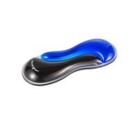 Kensington Slim Duo Gel Mouse and Trackball Wrist Rest, 192 x 72 x 22mm, Ergonomic Support for Wrist Strain and Discomfort, Compatible with Low Profile Mice and Trackballs, Black/Blue (K62439WW)