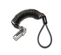 Kensington Slim Portable Combination Lock for Standard Slot, Lockhead Security Protection with Self-Coiling Carbon Steel Cable, Pivoting Anti Theft Tether for Laptops & Devices (K60625WW)