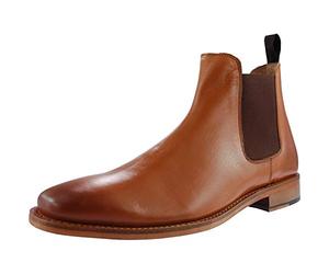 Kensington TED Mens Leather Chelsea Boots Tan UK 8