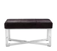 Kensington Townhouse Bench - Black Leather
