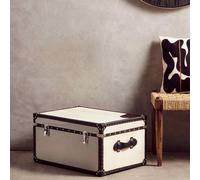 Kensington Townhouse Storage Trunk - Grey Leather
