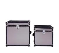 Kensington Townhouse Storage Trunk - Set of 2 - Grey Leather