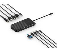 Kensington UH1510P USB C Hub 11-in-1 Triple Display with 2 HDMI 1 DP++, 85W Power Charging, Ethernet, SD/MicroSD Card Slots, 3xUSB-A, 2xUSB-C, USB C Dongle for Dell/HP/Lenovo/ThinkPad (K34040WW)