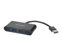 Kensington UH4000 4 x USB 3.0 Female to 1 x USB 1.1 Male Hub K39121EU 4 Ports Black