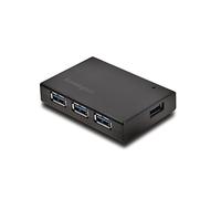 Kensington UH4000C 4 Port USB 3.0 Charge and Sync Hub with Power Adapter - Black