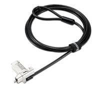 Kensington Universal 3-in-1 2.0 Combination Laptop Lock, Fits T-bar, Nano, N17, Wedge-shaped Lock Types, 6-foot Computer Security Locking Cable, Compatible with Dell, HP, Lenovo - Resettable, K63394WW