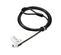 Kensington Universal 3-in-1 2.0 Combination Laptop Lock, Fits T-bar, Nano, N17, Wedge-shaped Lock Types, 6-foot Computer Security Locking Cable, Compatible with Dell, HP, Lenovo - Resettable, K63394WW