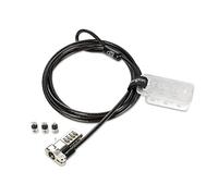 Kensington Universal 3-in-1 Combination Laptop Lock Kit, Computer Anti Theft Security Tether Device, 1.8 Metre Secure Flexible Carbon Steel Cable - K62316WW, Black