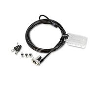 Kensington Universal 3-in-1 Keyed Laptop Lock, Master Key Security Cable Tether / Locking Station (K62319M)