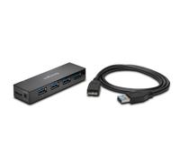 Kensington USB 3.0 4 Port Hub and Charging Black