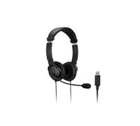 Kensington USB Hi-Fi Headphones with Mic and Volume Control, Features Rotating Noise-Cancelling Microphone, Adjustable Universal Headband Fits All Ages (K33065WW)