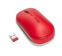 Kensington Wireless Mouse - SureTrack Dual Wireless Ambidextrous Mouse, Slim Mouse for Laptop, Desktop or Home Office, Works with Chrome, Mac, Windows and Android - Red (K75352WW)