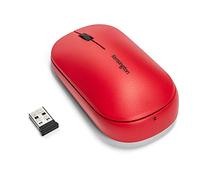 Kensington Wireless Mouse - SureTrack Dual Wireless Ambidextrous Mouse, Slim Mouse for Laptop, Desktop or Home Office, Works with Chrome, Mac, Windows and Android - Red (K75352WW)