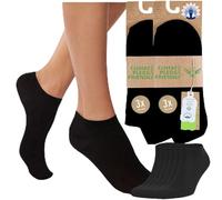 Kensington Womens Trainer Ankle Cotton Running Sport Socks 3, 6 & 12 Pack | 55% cotton low cut liner socks with soft heel; breathable invisible footies for trainers, loafers, and boat shoes.