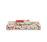 KENSINGTONS Luxury 100% Percale Cotton Duvet Cover Set Pebbles Design, European Double 155x220cm, Hotel Quality, Breathable, Durable, Zip Closures Square Pillowcase 80x80cm OCS Certified