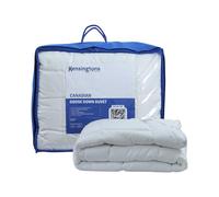 KENSINGTONS LUXURY BEDDING Canadian Goose 100% Down Duvet Double Size Bed White Cotton Cover Winter 15 Tog