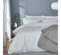 KENSINGTONS LUXURY BEDDING Double Seersucker Duvet Cover Set with Pillowcases | 100% Cotton Textured Bedding | Breathable & Wrinkle Resistant | Boho Stripe Design | 200 x 200 cm