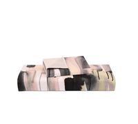 KENSINGTONS LUXURY BEDDING Set - 400TC Percale Cotton Duvet Cover, Soft Breathable Durable, Single Bed Watery Stripes Premium Comfort OCS Certified (135x200 cm)