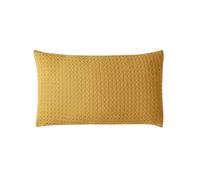 KENSINGTONS LUXURY BEDDING Supreme Quality Waffle Boudoir Cushion 100% Recycled Size (30x50cm) (1, Old Gold)