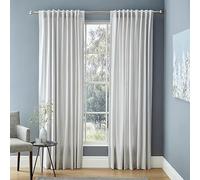 Kensingtons Luxury Seersucker Voile Panel Curtains - 66x90 Inches, Slot Top Sheer Drapes - White Lightweight Privacy Window Panels for Bedroom & Living Room - Elegant & Airy Voile Curtains