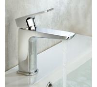 Nes Home Kenson Luxury Modern Bathroom Basin Sink Mono Mixer Single Lever Tap & Waste