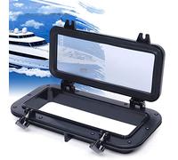 KenSyuInt Square Porthole Marine Boat Yacht Window Rectangle RV Vans Opening Window Universal Replacement Port Hole Portlight Hatch Tempered Glass