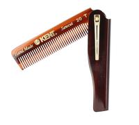 Kent 20T 100mm Fine Toothed Mens Folding Pocket Hair Comb