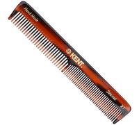 Kent 2T 6 Inch Double Tooth Hair Dressing Comb Fine and Wide Tooth Dresser Comb For Hair Beard and Mustache Coarse and Fine Hair Styling Grooming C