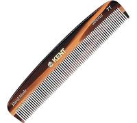 Kent Brushes 7t Pocket Comb Tortoiseshell Hand Made Sawcut 136mm Hair -