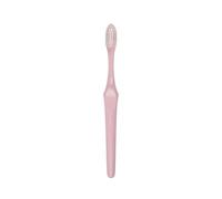 Kent Brushes Manual Toothbrush KO-04 with Super Soft Silver Infused Bristles, PLA Biodegradable Handle in Pink - Ideal for Sensitive Teeth