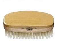 Kent Brushes MS23D Finest Satinwood Soft White Bristle Hairbrush - Rectangular Grooming Brush for Fine or Thinning Hair