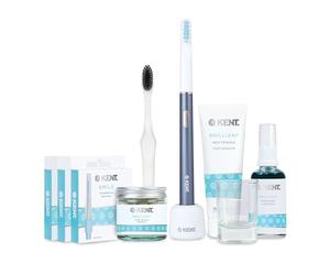 Kent Brushes Sonik Electric Toothbrush Starter Kit - Rechargeable Graphite Electric Toothbrush with Whitening Toothpaste, Manual Brush, Mouthwash, Toothpaste Tablets & Interdental Brushes