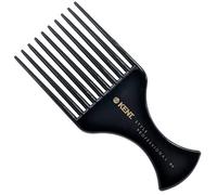 Kent Brushes Style Professional, 10 Pronged Afro Comb SPC86, Ideal For Curly Hair, Perfect For Backcombing Or Adding Volume, Heat Resistant Black Afro Comb