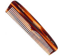 Kent Handmade Pocket Comb A R7T - Small Unisex Comb for Fine to Medium Hair, Moustaches or Beards, Use for Detangling & Styling Wet or Dry Hair