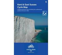 Kent Cycle Map featuring The High Weald and Kent Downs (Kent and East Sussex Cycle Map 5: Including the Southern most sections of Dover to Tain)