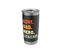 Kent Dad Hero Legend Personalized Custom Name Fathers Day Stainless Steel Insulated Tumbler