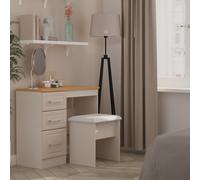 Kent Desk Off-White 3 Drawers 90cm